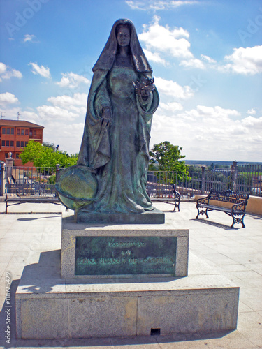 Escultura de Juana I de Castilla, Tordesillas (España)  photo