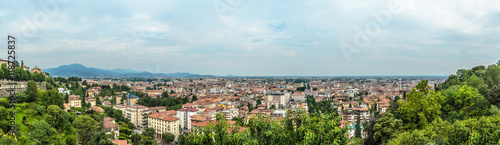 Bergamo city panoramic view