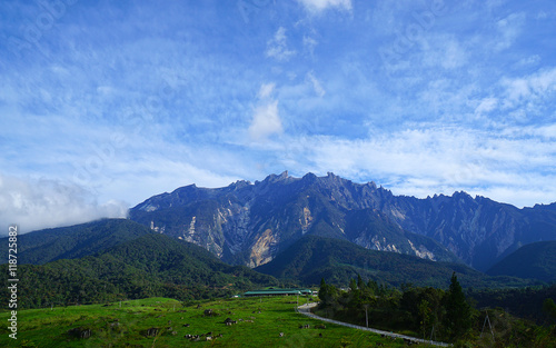 Mount Kinabalu at Kundasang, Sabah, Malaysia, Borneo.