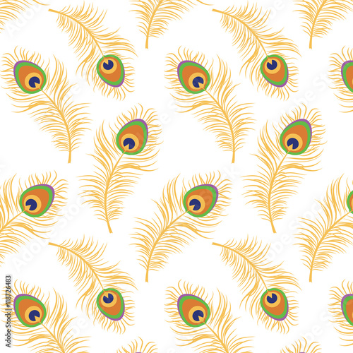 Peacock seamless pattern