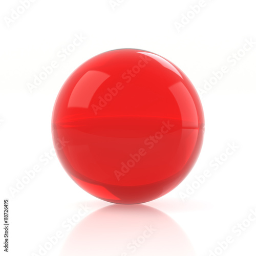 透明な球体のイラストCG