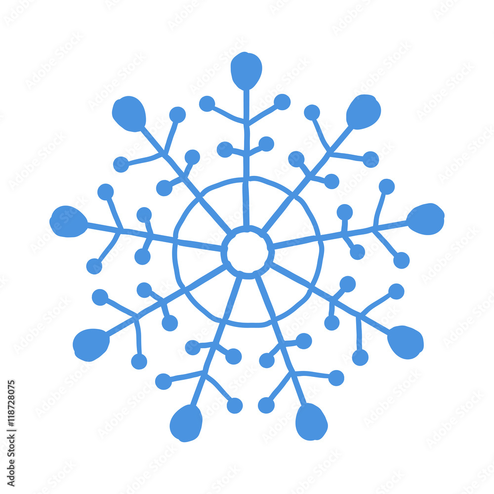 Blue vector snowflake Blue vector snowflake