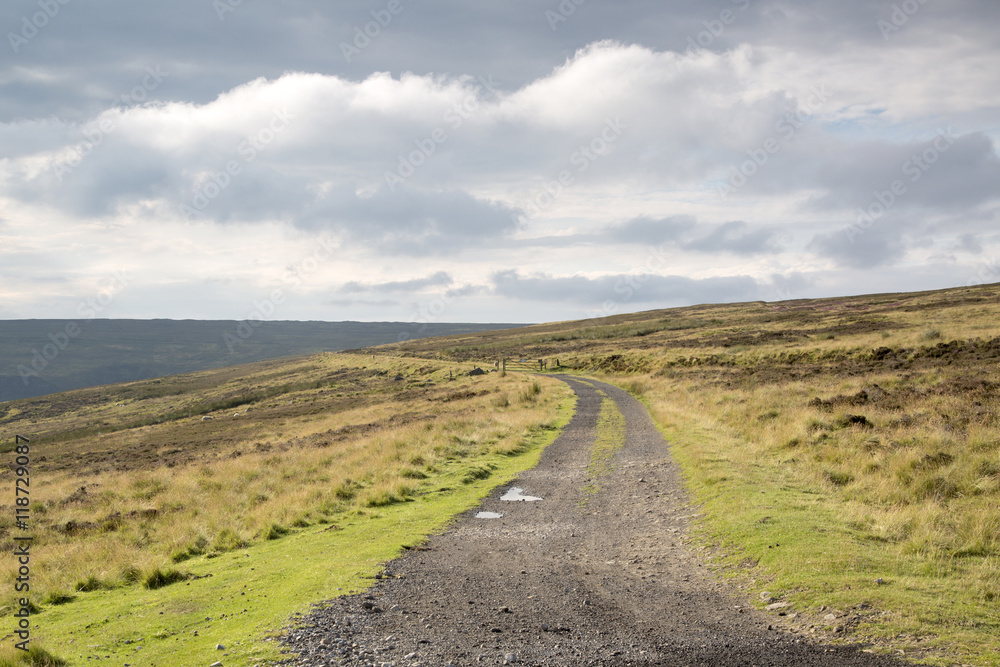 Track on North York Moors; England