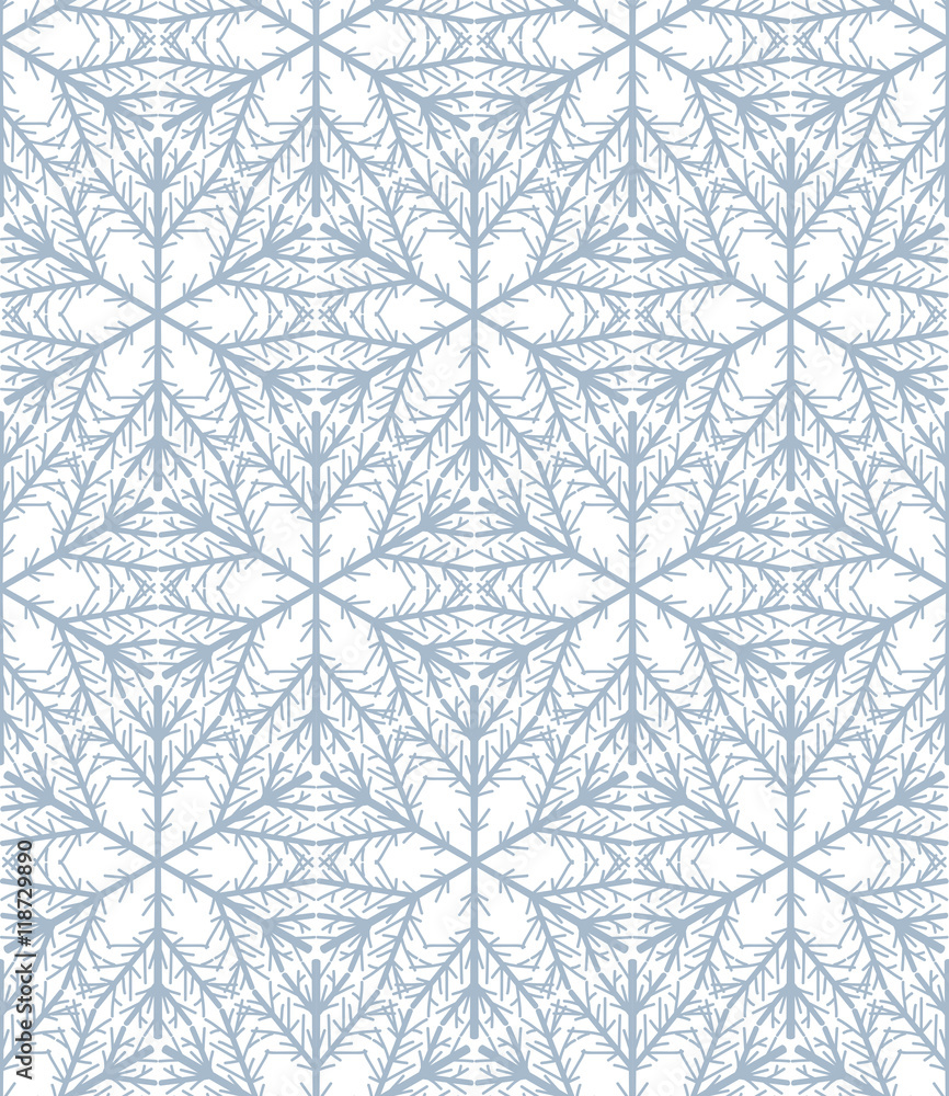 Hand drawn snowflake pattern