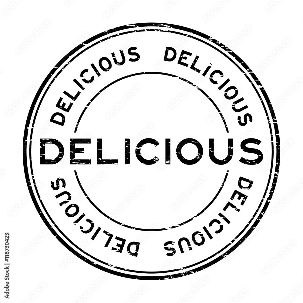 Grunge black delicious rubber stamp Grunge black delicious rubber stamp