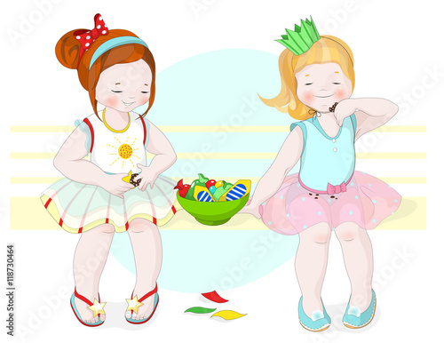 girls and candy