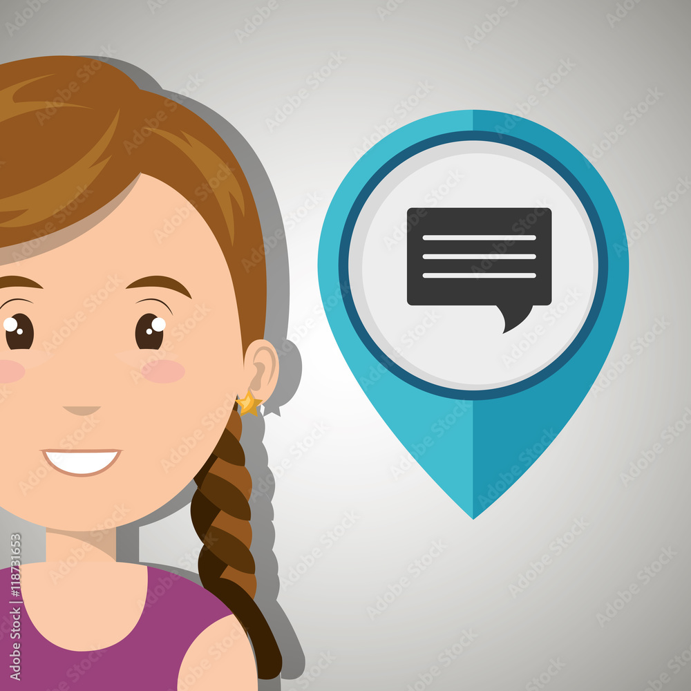 woman pin travel location vector illustration design woman pin travel location vector illustration design