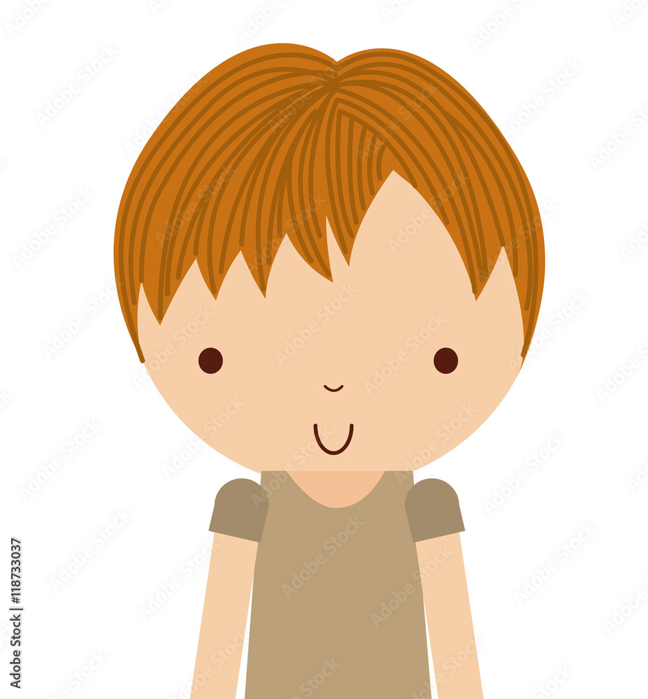 little cute boy isolated icon little cute boy isolated icon