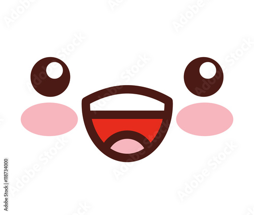 face emoticon cute square icon