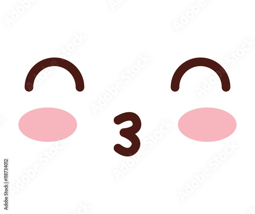 face emoticon cute square icon