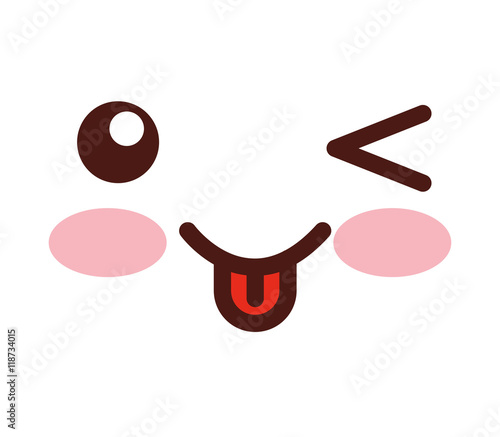 face emoticon cute square icon