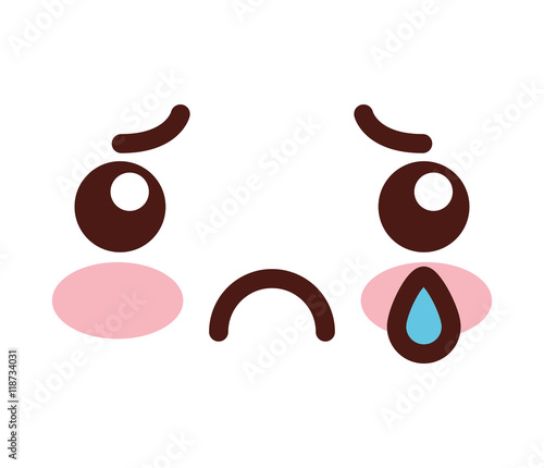 face emoticon cute square icon