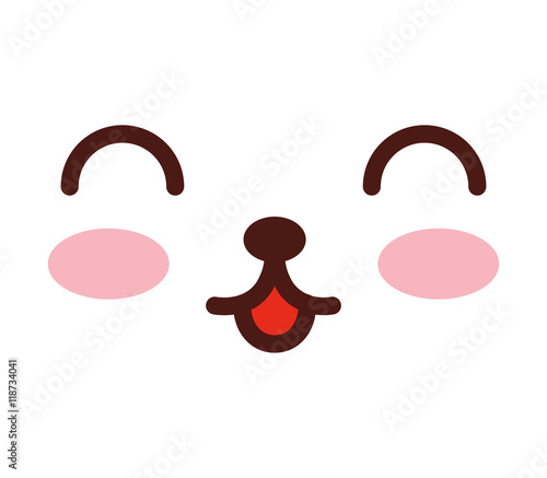 face emoticon cute square icon