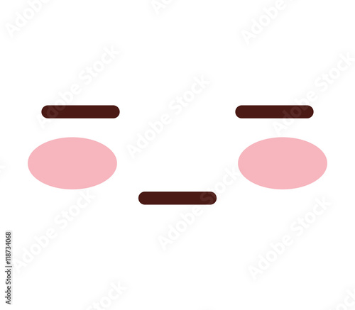 face emoticon cute square icon