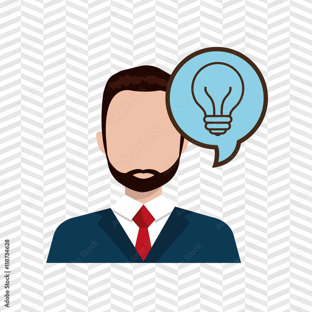 man idea bubble speak vector illustration design man idea bubble speak vector illustration design