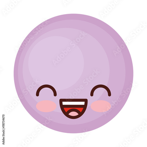 face emoticon cute circle icon