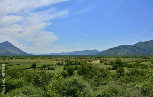 The landscape near the village of Dracevo in Republika Srpska  Bosnia and Herzegovina.  