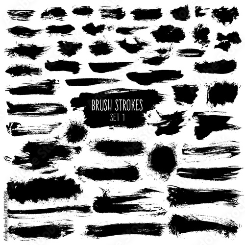 Brush stroke set