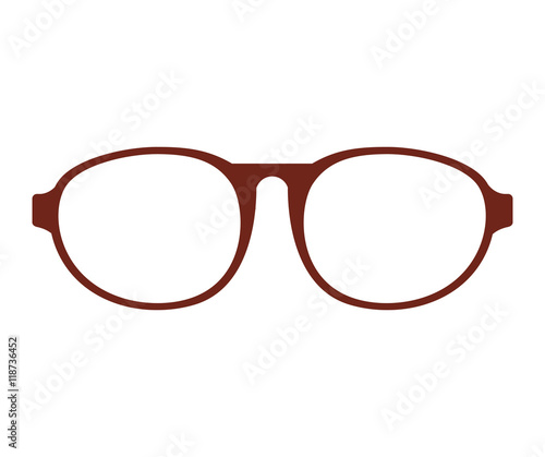 fashion glasses isolated icon