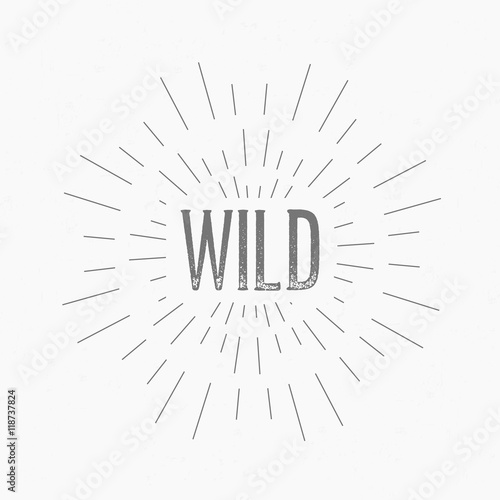 Abstract Creative concept design layout with text. For web and mobile icon isolated on background, art template, retro elements, logo, identity, labels, badge, ink, tag, card.