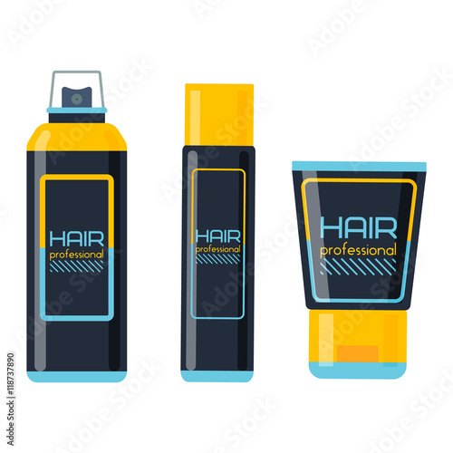 Gel foam or liquid soap dispenser pump plastic hair shampoo bottle. Ready hair shampoo bottle design. Vector hair shampoo bottle healthy hygiene scented treatment lotion cream.