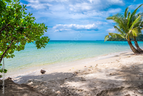 Beautiful tropical island beach -Travel summer holiday concept.