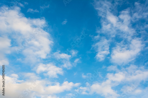 image of blue sky and white cloud.
