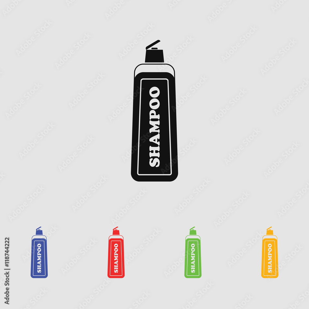 Shampoo vector icon for web and mobile. Flat style. Shampoo vector icon for web and mobile. Flat style.