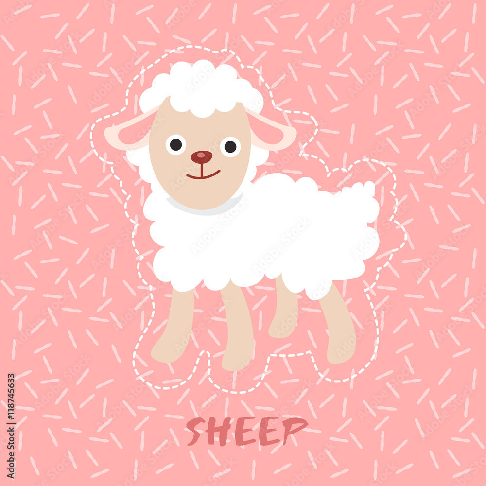 Sheep : Cute Animal Set : Vector Illustration Sheep : Cute Animal Set : Vector Illustration