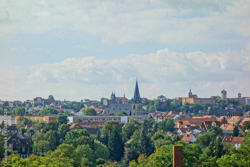 Stadtpanorama von Bernburg