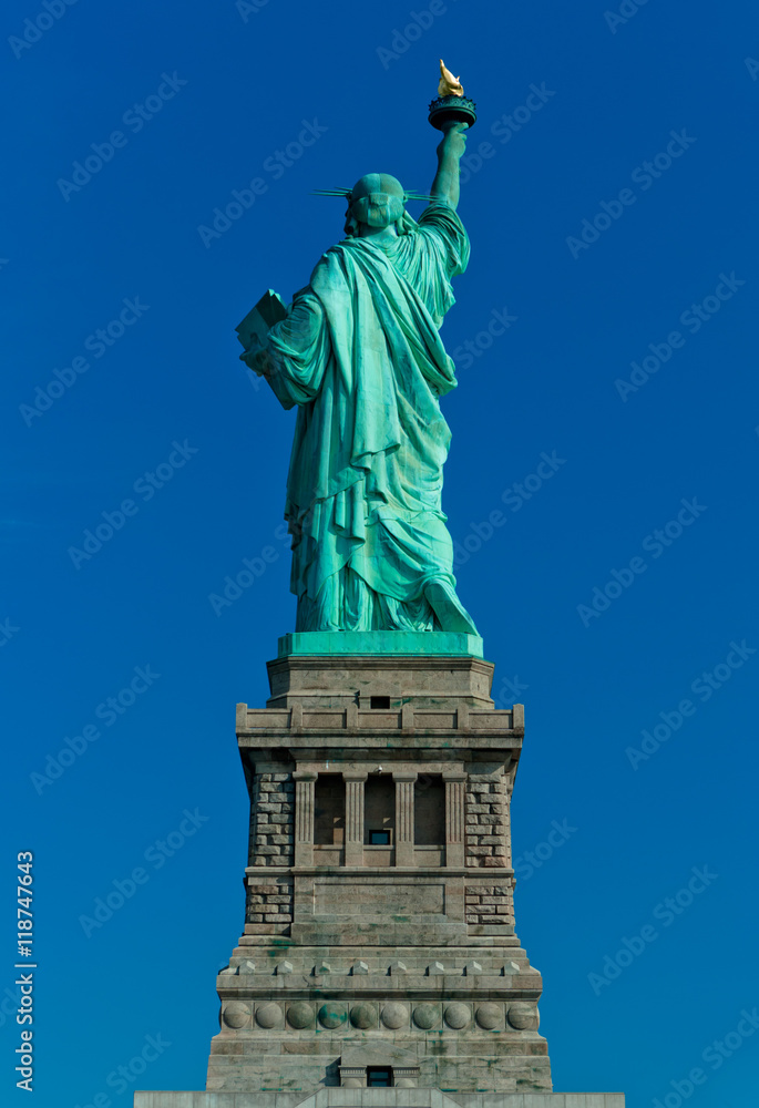 Fototapeta premium Statua Wolności widziana od tyłu