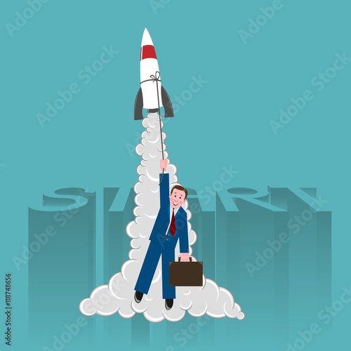 successful young businessman began his career with the help of the successful factors