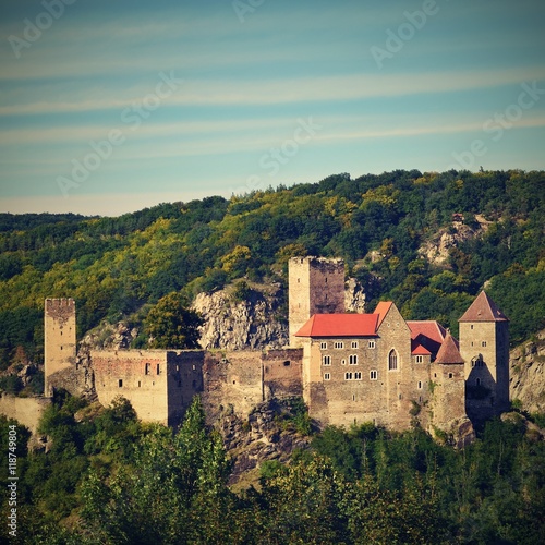 Herdegg. Beautiful old castle in the nice countryside of Austria. National Park Thaya Valley, Lower Austria - Europe.