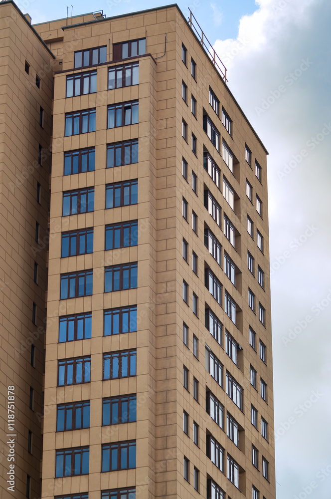 Modern apartment building in Donetsk
