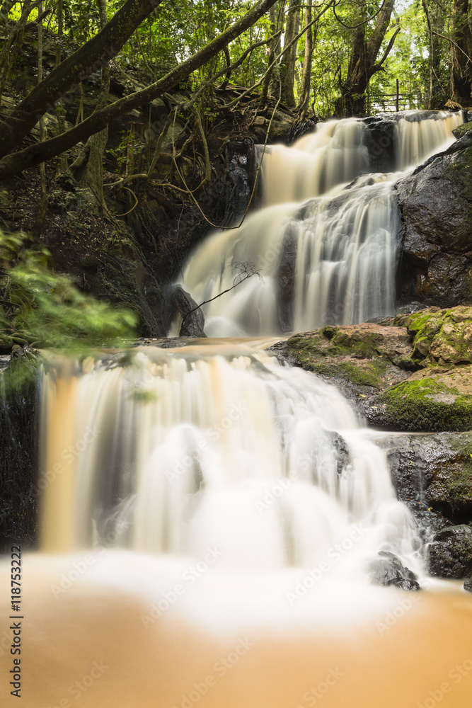 Karura Forest Waterfall in Nairobi, Kenya