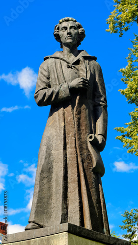 A monument to the poet and writer - Juliusz Slowacki  Rzeszow  Poland.