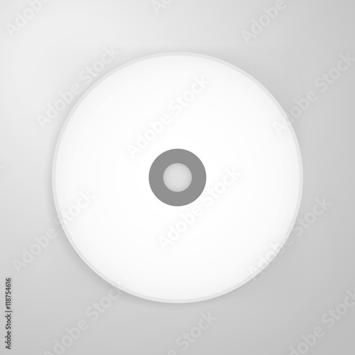 Compact Disk Blank Mockup