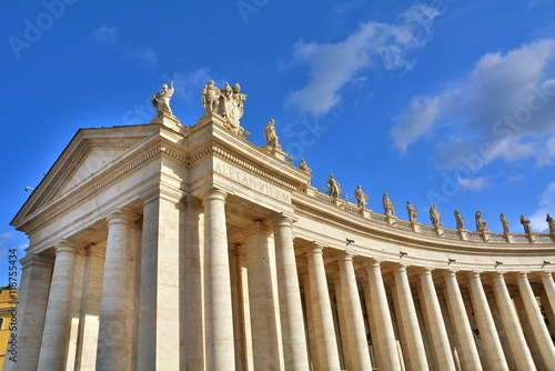 The most famous square in Vatican city, Rome, Italy.