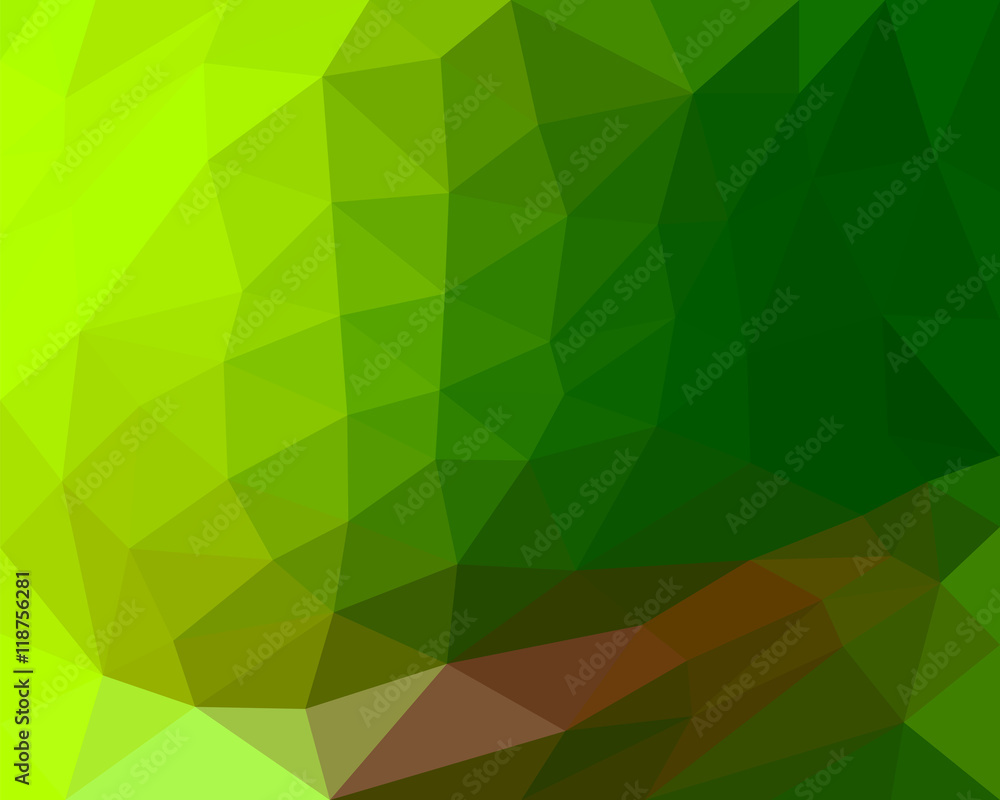 Obraz premium polygon background beautiful color gradient green hue