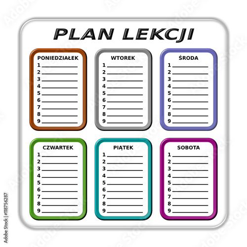 plan lekcji