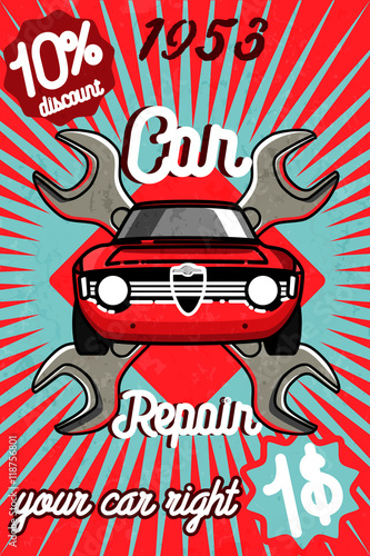 Car repair banner