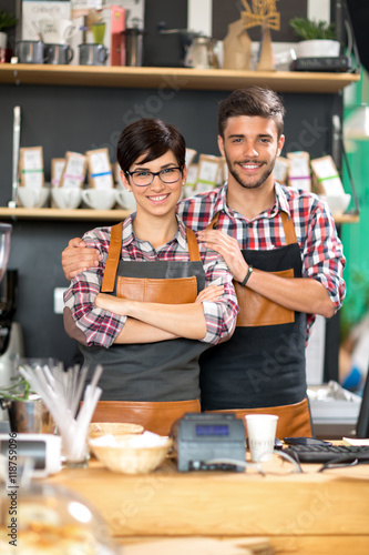 couple coffee shop owner