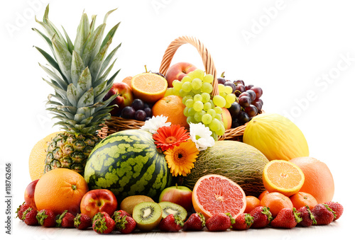 Fototapeta Naklejka Na Ścianę i Meble -  Composition with assorted fruits