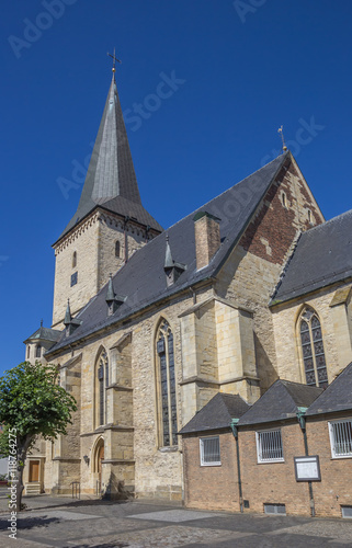 St. getrudis church on the central square in Horstmar