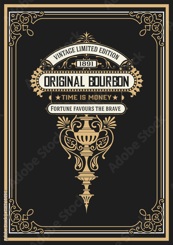 Vintage Whiskey Label