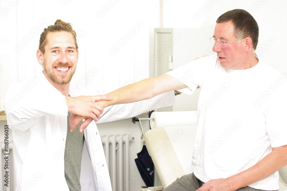 Fototapeta premium Arzt und Patient