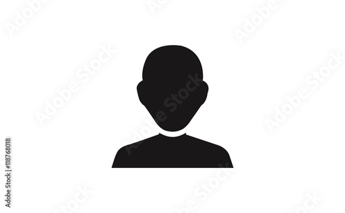 Vector business male symbol icon on white background