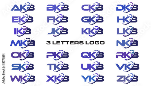 3 letters modern swoosh logo AKB, BKB, CKB, DKB, EKB, FKB, GKB, HKB, IKB, JKB, KKB, LKB, MKB, NKB, OKB, PKB, QKB, RKB, SKB, TKB, UKB, VKB, WKB, XKB, YKB, ZKB
