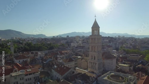 Wallpaper Mural Aerial view of old town Split city center with Diocletian palace Torontodigital.ca