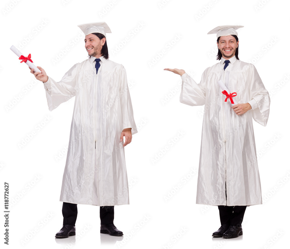 Young man ready for university graduation Young man ready for university graduation